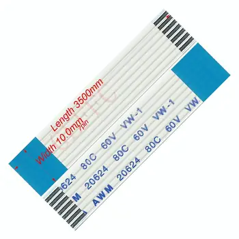 7pin 1.0 ihrisku 3500mm-3800mm A-typ Flexibilné Plochý Kábel FFC awm 20624 ROHS pre TTL LCD DVD Počítača