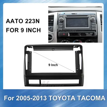 9 palcový Car Audio Rámik autorádia Fascia gps navigácie fascia panel je vhodné pre TOYOTA TACOMA 2005-2013 Inštalačný Rám