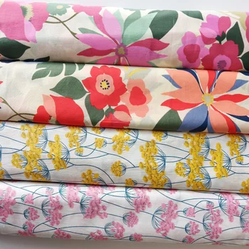 Bavlna odevné textílie, retro Japonskom štýle DIY ručné handričkou, posteľná bielizeň a obrus metrové