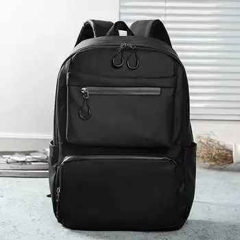 Móda Nylon Batoh Mužov Značky Solid Black školy bookbag pre dospievajúceho Chlapca Multifunkčné Cestovná taška pack muž Bežné späť taška