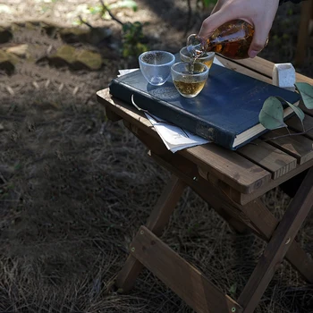 SWEETGO Denník Skladací stôl pre piknik mini skladací stôl domáce dekorácie dezert potravín tabuľky Camping záhrada strany dodávateľa
