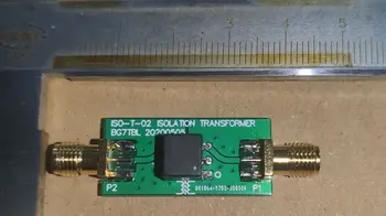 0,1 M-550M Signál oddeľovací transformátor, 1:1 transformátor, vysokofrekvenčný transformátor, SMA rozhranie, malé rozmery