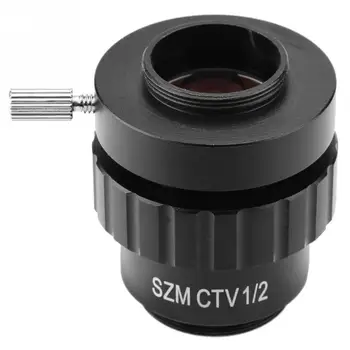 0,5 X C-Mount Cieľ Objektív 1/2 farebné tv Adaptér pre SZM Video Digitálny Fotoaparát Trinocular Stereo Micr