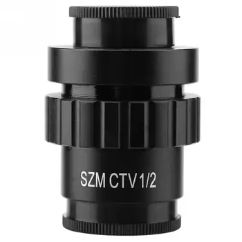 0,5 X C-Mount Cieľ Objektív 1/2 farebné tv Adaptér pre SZM Video Digitálny Fotoaparát Trinocular Stereo Micr