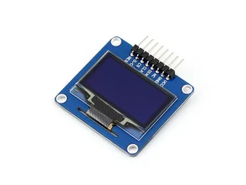 1.3 palcový OLED (A) SPI/I2C rozhrania, zakrivené/horizontálne pinheader SH1106 Ovládač LED Čip,Modrá farba,široký Viditeľný Uhol