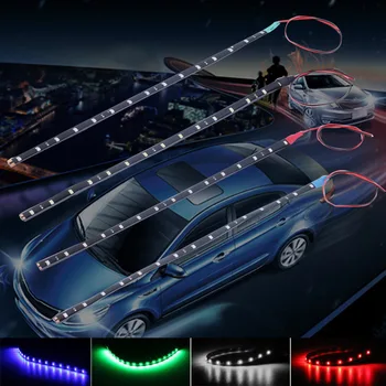 1 ks Auto 15LED/30 cm vodotesný LED Pás 3528 12V DC SMD Vysoký Výkon Flexibilné LED Autobike Pásy,biela/modrá/červená/greenHot