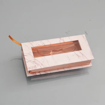 10/30/100Pack Veľkoobchod Lash Boxy Obaly Rias Box Package Vlastné Mramoru Magnetické make-up Mihalnice Držiteľ Prípade Predajcov