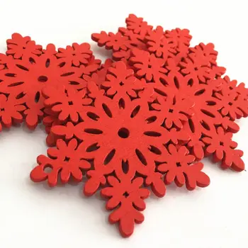 10 Ks/Pack DIY Openwork Snowflake Tvorivé Drevené Vianočný Stromček Prívesok Domáce Dekorácie Darček Príslušenstvo Vianočné Ozdoby