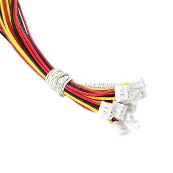 10 SÁD Mini Micro JST 2.0 PH 3-Pinový Konektor zapojte káble Káble 300MM G08 Whosale&DropShip