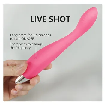 10 rýchlosti Vibrácií Štíhly pre Ženy Mäkký Sexuálne Hračky pre Ženskej Vagíny, Klitorisu G-bod Stimulátor Masér Dospelých Sex Produkty