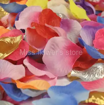 100 Ks Farebné Simulácia Okvetné Lístky Ruží Umelý Kvet Svadobné Dekoratívne Dodávky Strane Sahua Konfety Farba 1 - Farba 26