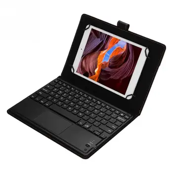 100-hodinový Pracovný Bluetooth Touchpad Klávesnica s Ochranné puzdro pre 9.7-10in Tablet PC a Kvalitné,