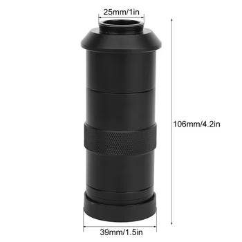 100X Digitálny Mikroskop Fotoaparát C-Mount Objektív Zoom Okulárovej Šošovky zväčšovacieho skla Alumium Zliatiny