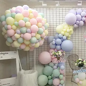 100ks 10 inch Macaron Pastel Balóny Svadby, Narodeninové Balóny, Party Baby Sprcha Dekorácie Balóny Latexové Hélium Globos