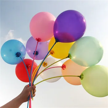 100ks/veľa Zmiešané farby, Okrúhly Tvar Latex Ballon Balao Strany Globos biele Svadobné baloons Narodeninové Balóny Gule