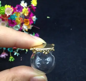 100sets/veľa 20*15mmglass svete s nastavenie základne spp šperky zistenia náhrdelník sklenená fľaša fľaša prívesok charms sklenenou kupolou kryt