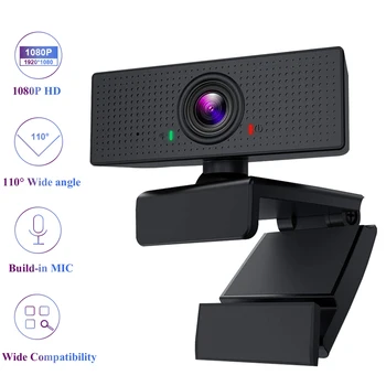 1080P HD USB Webcam Video Konferencie Live Streaming Webová Kamera s Mikrofónom Širokouhlé Video Práce, bytové Doplnky
