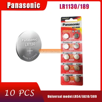 10PCS Originálne veľkoobchod PANASONIC LR54 189 AG10 L1131 SR1130 G10 V10GA 389 Alkalické Tlačidlo Bunky Mince Batérie