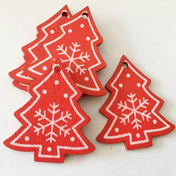 10pcs DIY Vianočný stromček, dekorácie, ozdoby tvorivé drevené Vianočné darčeky, interiérové dekorácie, bytové doplnky