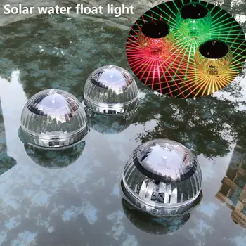 10pcs RGB Ponorné LED strany Ľahké Plávajúce Podvodná Svetla Slnečnej Energie Nepremokavé, Ľahké Jazero Domácej Záhrade Trávnik Dekorácie