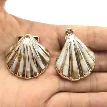 10pcs Sea Shell Prívesok Ornament na Šperky Robiť Domáce Dekorácie DIY Plavidlá Conch Shell Príslušenstvo