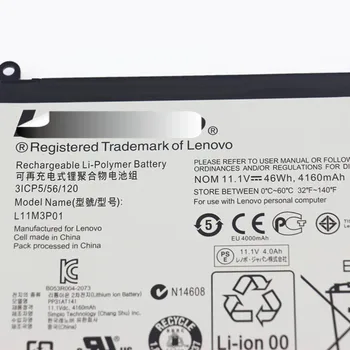 11.1 V 46Wh NOVÉ L11M3P01 batérie Pre Lenovo Ideapad U310 4375 MAG6BGE 4375-B2U Ultrabook
