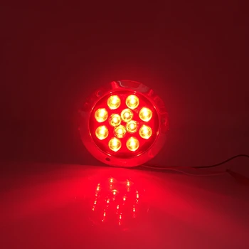 12 LED Červené Koleso Zadnej Brzdy Otočte Signál Zadné zadné Svetlo Prívesu RV pre Truck 24V