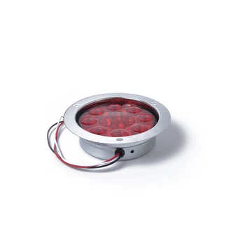 12 LED Červené Koleso Zadnej Brzdy Otočte Signál Zadné zadné Svetlo Prívesu RV pre Truck 24V