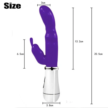 12 Rýchlosť Silné Králiky Vibrátor Stimulátor Klitorisu Dvojité G-Spot Masér Sexuálne Hračky Pre Ženy, Ženské Masturbator Sex Shop