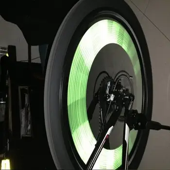 12Pcs Požičovňa Bicyklov Kolesa Rim Hovoril Trubice Výstražné Svetlo Pásy Reflektor Zelená 75mm