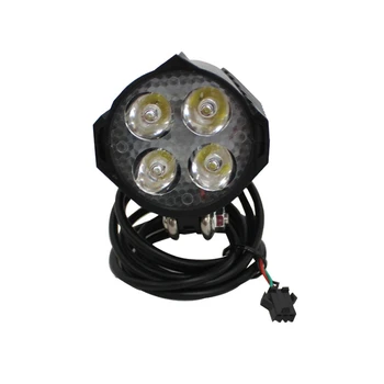 12V-80V 12W 300 Lumen LED Predné Svetlo s Postavená-V Horn 36V-60V 5W Zadné Svetlo s Brzdou a Otáčajte Prepínačom Funkcií pre Elektrické