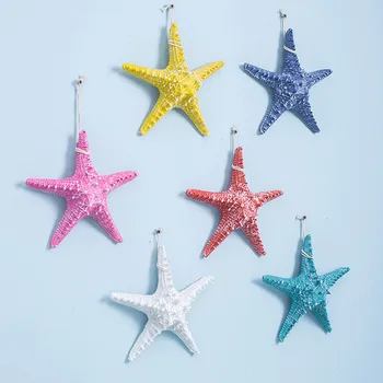 13/16/22 cm Tvorivé Farebné Starfishe DIY Umelé Prírodné Prst Sea Star Figúrky Foto Rekvizity Svadobné Domov Bar Stenu Decor
