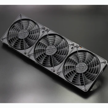 14 CM vysoká rýchlosť, nízka hlučnosť multi-ventilátor zmes na chladenie a vetranie inžinierstva Bitcoin Ťažba s 110-220V adaptér