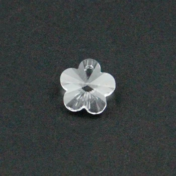 14 mm 1000pcs Crystal Slivka Kvet Sklo Krištáľové Perly Wirh Jeden Otvor Pre Ornamenty, Doplnky, Módne