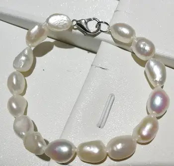 15 cm 20 cm 6inch 8 cm Žena pearl 10 mm Náramok biele baroková perla Prírodné Sladkovodné Perly