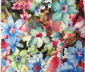 150 cm širokú kvetinovým motívom vytlačené single jersey textílie,unfleece dokončovacie,mäkký a krehký dotyk,XERY-A1037
