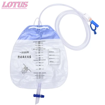 1500ML moču zbierky tašky Zahustiť dezinfekcia starších mužov a žien, anti-reflux lekárske jednorazové odvodnenie taška