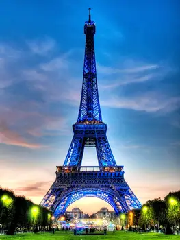 150x220cm Modré Svetlo na Fotografovanie Pozadí Parížskej Eiffelovej Veže Photo Studio Photography Pozadie