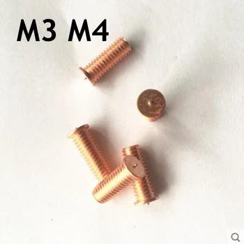 15pcs/veľa Medi-á zváranie skrutky zváranie nechty zváranie klincami bodové zváranie stĺpce M3/M4*6/8/10-40