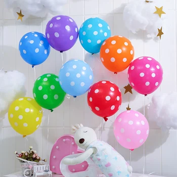 15pcs/veľa Červená, Ružová, Čierna Polka Dot Latexové Balóny Mickey narodeniny globos svadobné baby sprcha dekorácie Multicolor
