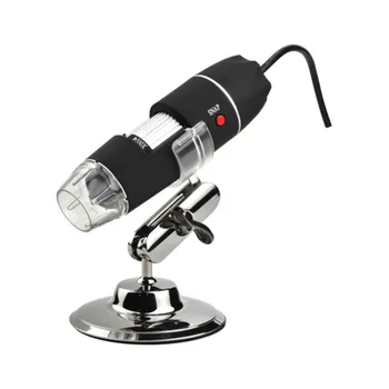 1600X HD Elektronická Lupa Vreckový Digitálny Mikroskop Priemyselné Zdravotnícke zväčšovacie sklo USB LED Endoskop s Kovovým Stojanom