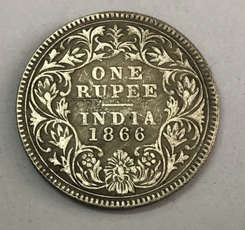 1866 - India Britské 1 Rupia - Victoria