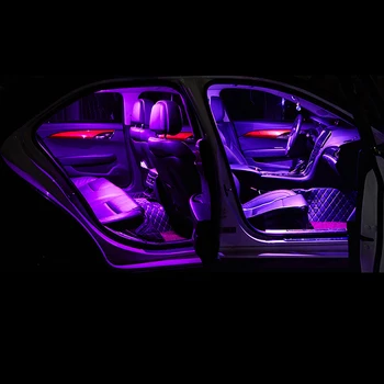 19pcs Vlkovcový T10 Auto Interiérové LED Svetla na Čítanie, Na Toyota Land Cruiser 200 FJ20 2007-2018 2019 špz Svetlo Lampy batožinového priestoru