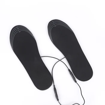 1PAIR USB Vyhrievané Vložky do topánok Nabíjateľná Elektrické Batérie Teplejšie Topánky Ohrievač Zime Udržiavať v Teple, Elektricky Tepelnej Insole