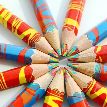 1PC Farebné ceruzky dreva hexagon ceruzka Písanie, Maľovanie Študent Ceruzky, Písacie potreby Školy Darčeky Dodávky Deti Y5I7