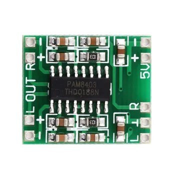 1PCS PAM8403 Super mini digitálny zosilňovač rada miniatúrne class D zosilňovač správnej jednotky 2x3 W vysokej 2.5-5V USB