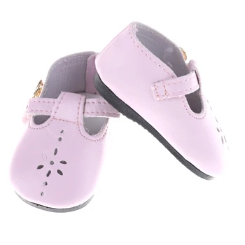 1Pair Baby Doll Topánky Ružové Kožené Topánky 43 cm vhodné pre Dievča Bábiku Príslušenstvo Dievča, Darček vysokej kvality