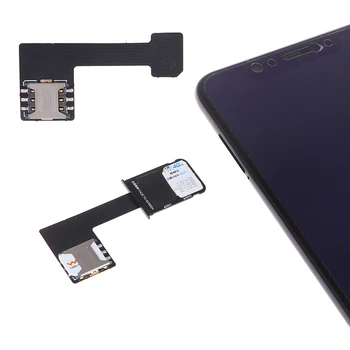 1Pc Black Dual SIM, SIM Telefón, Adaptér pre Android Mobil Pamäťovú Kartu Konvertor