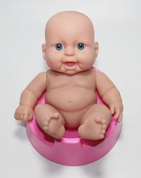 1Pcs 17 cm Super cute baby výraz bábika Nahé kĺby môžu pohybovať bábiky oblečené šaty Veľké oči novorodenca chlapec a dievča hračky veľkoobchod