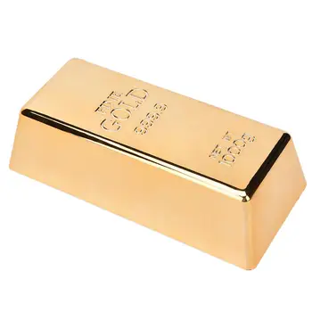 1Pcs Gold Bar Nové Umelé, Dekoratívne Replika Doorstop Tvorivé Zlata Domov Dvere, Brány Zátka